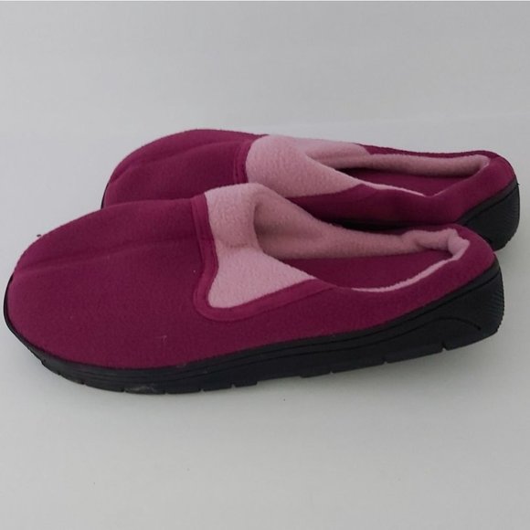 AVON | Unisex Clog Memory Foam Slippers Fuchsia Pink Large Size (9-10) - Picture 2 of 6